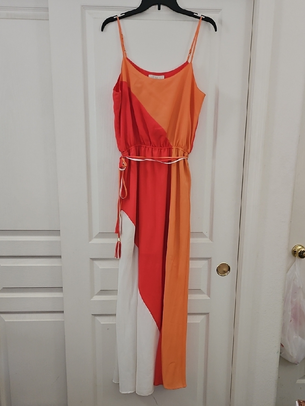 Olivia & Oak | Multicolor Colorblock Maxi Summer Dress - Size M
